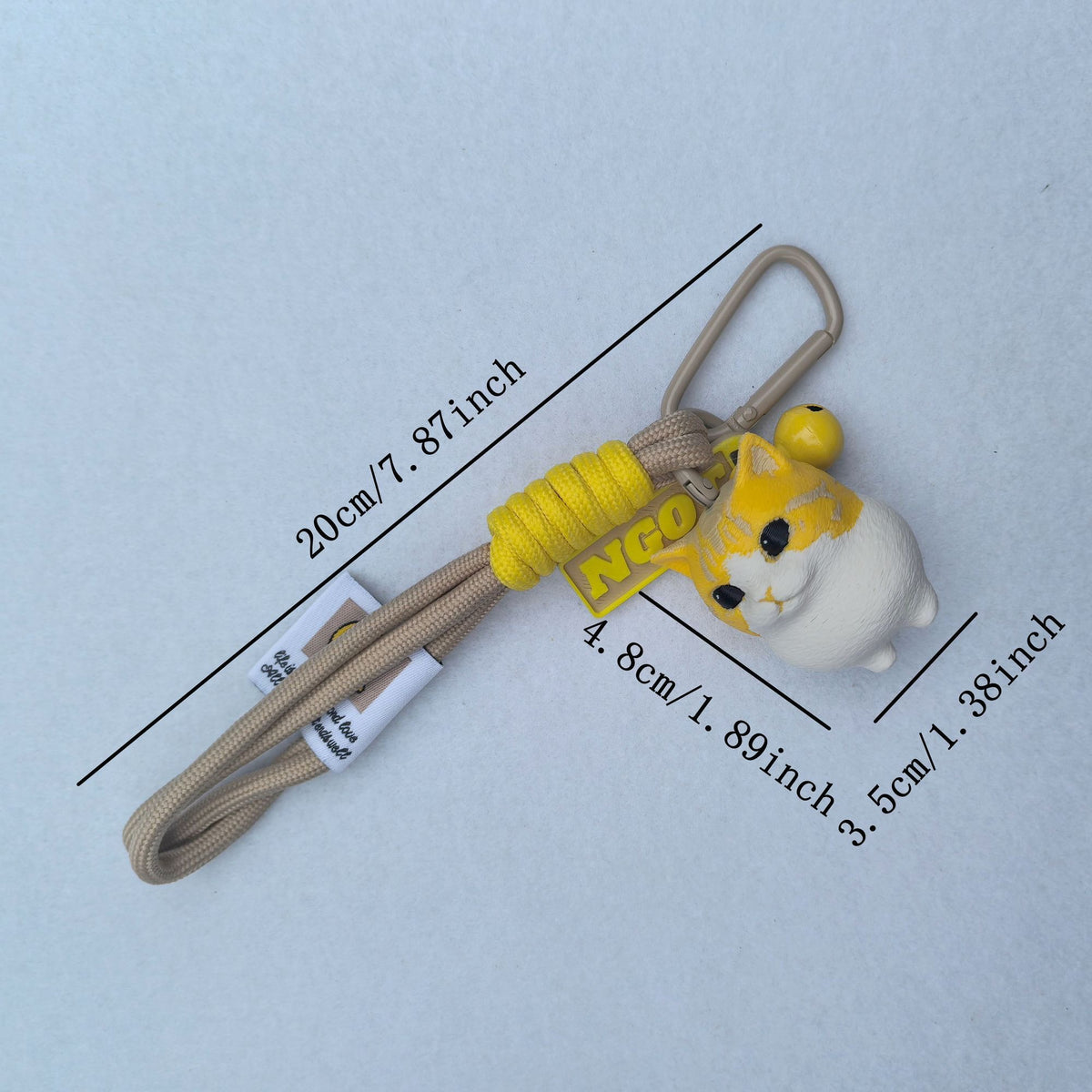 3D Printed Bugles Cat Keychain