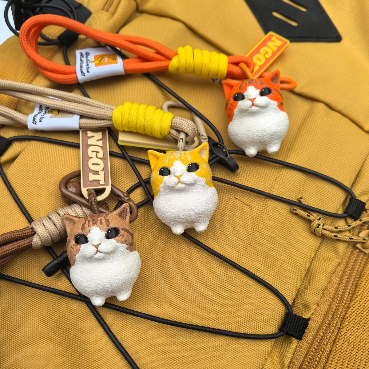 3D Printed Bugles Cat Keychain