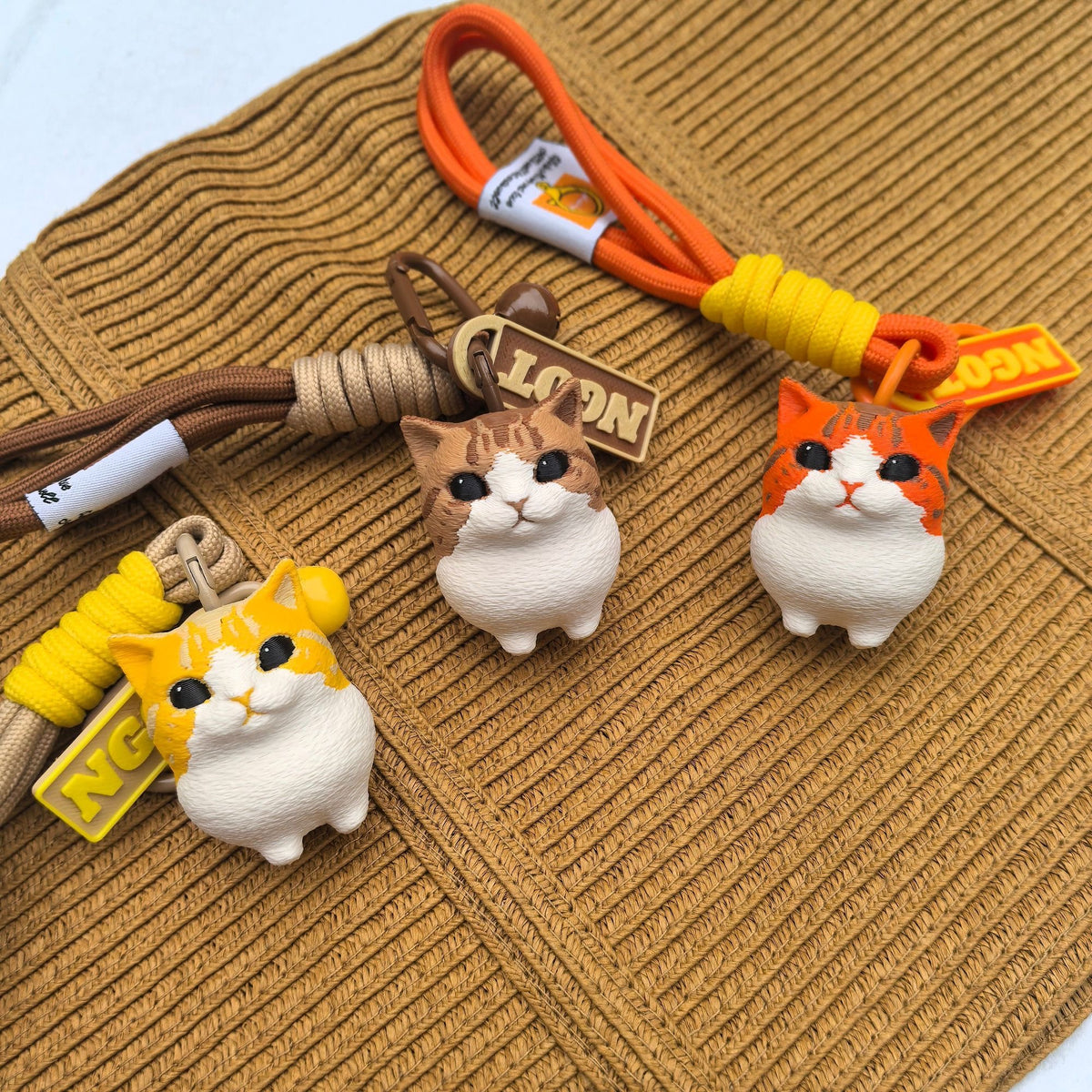 3D Printed Bugles Cat Keychain