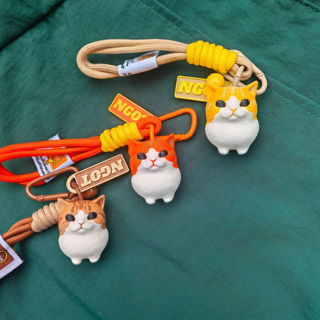 3D Printed Bugles Cat Keychain