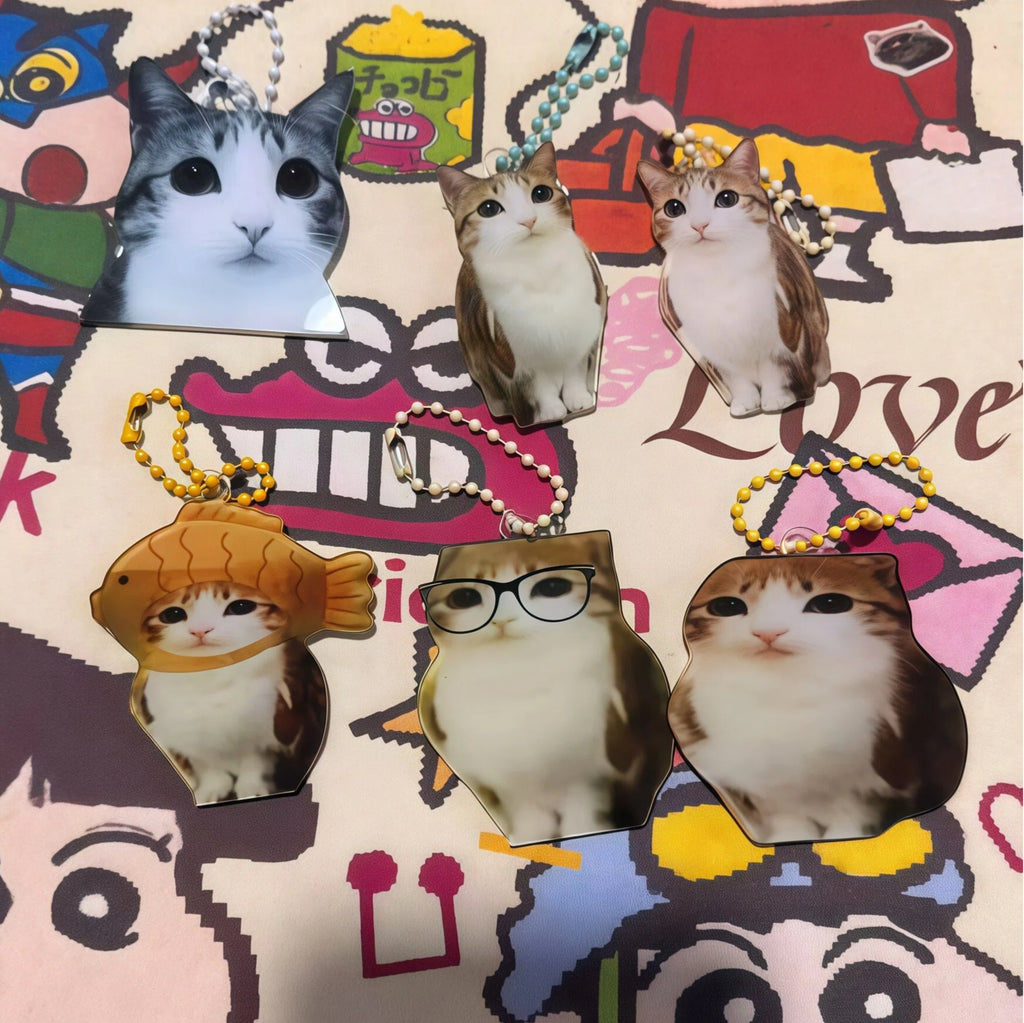 Fun Meowl Acrylic Keychain Charms