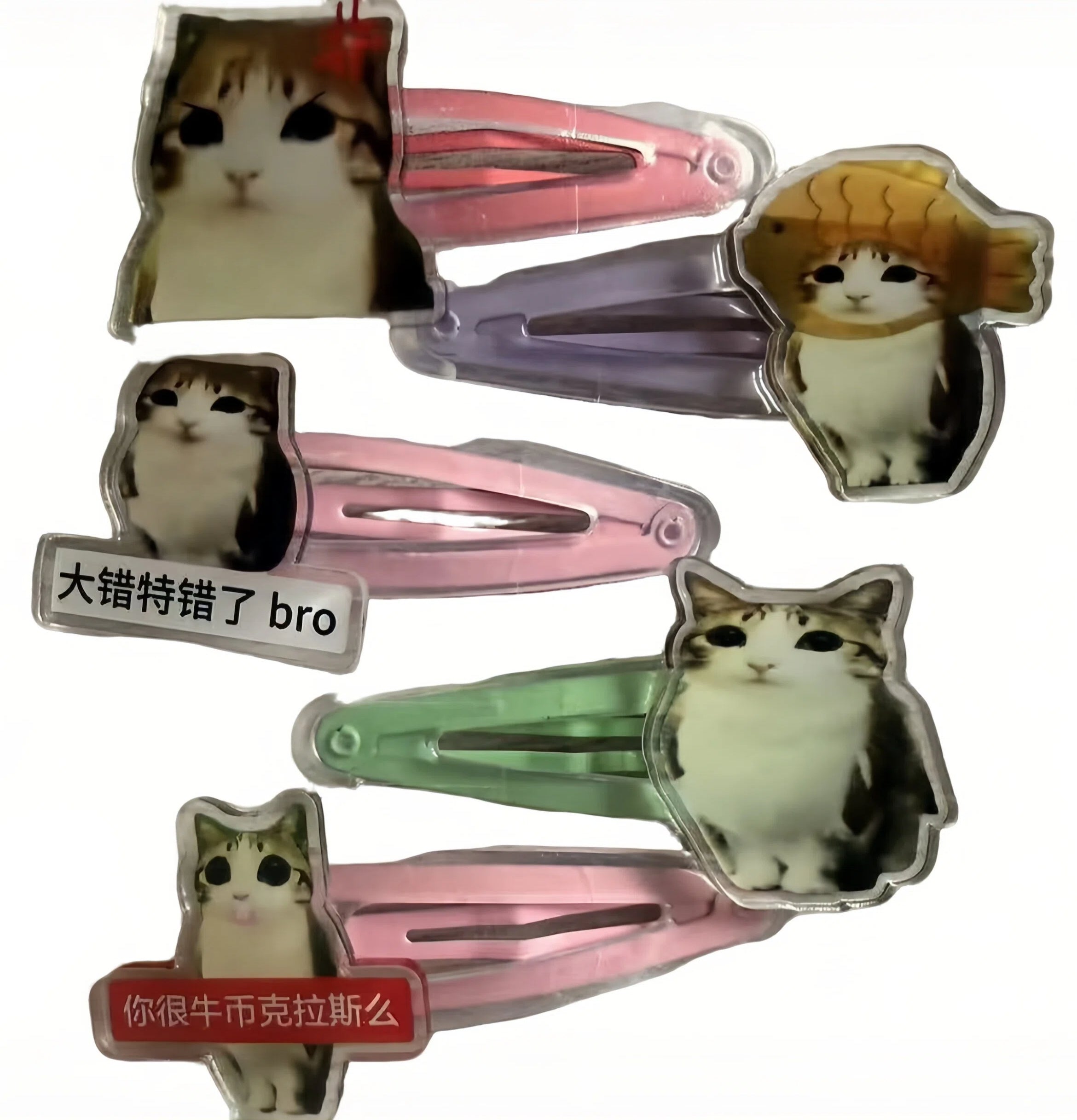 Meowl Series Hair Clips
