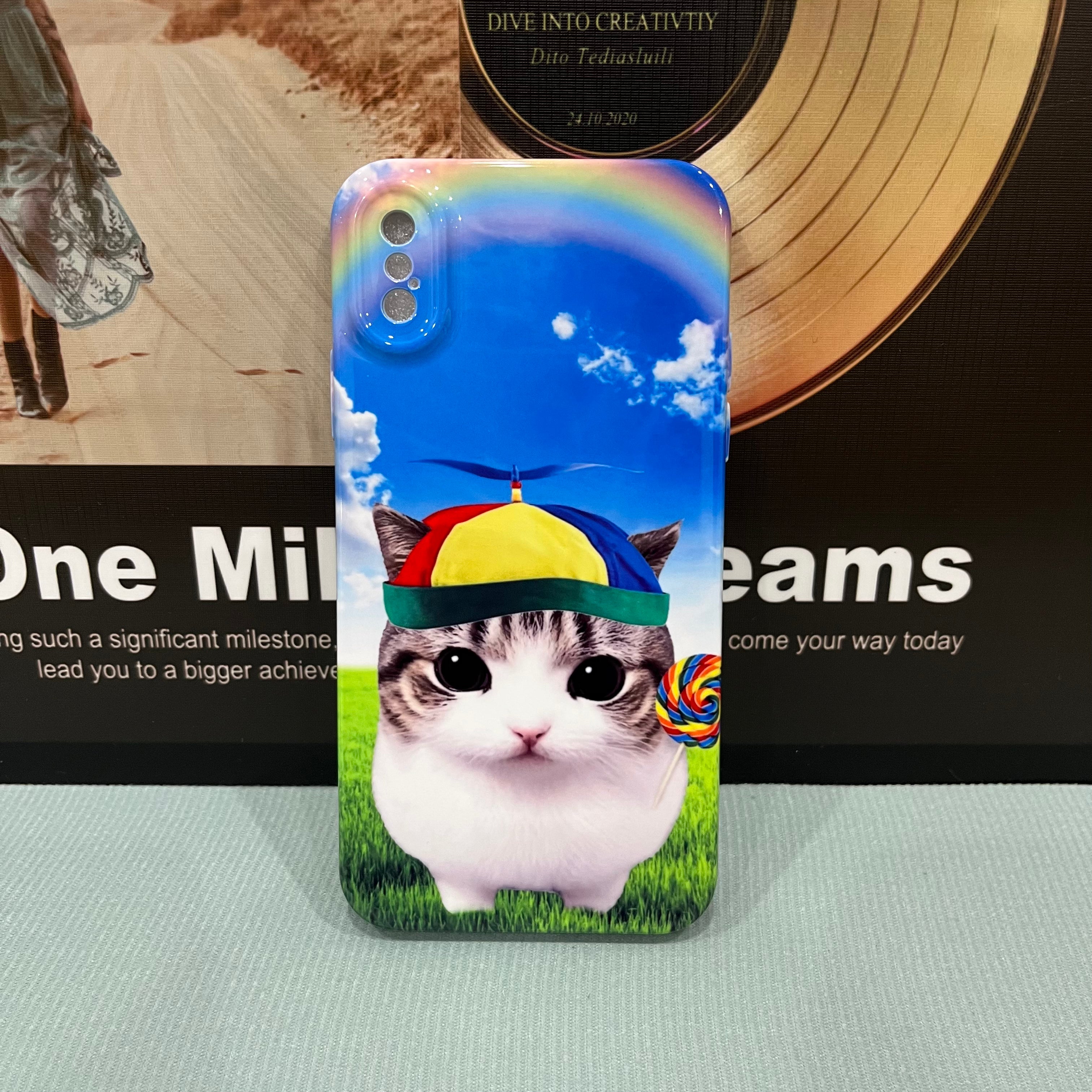 Crunchy Triangle Cat Series Phone Case