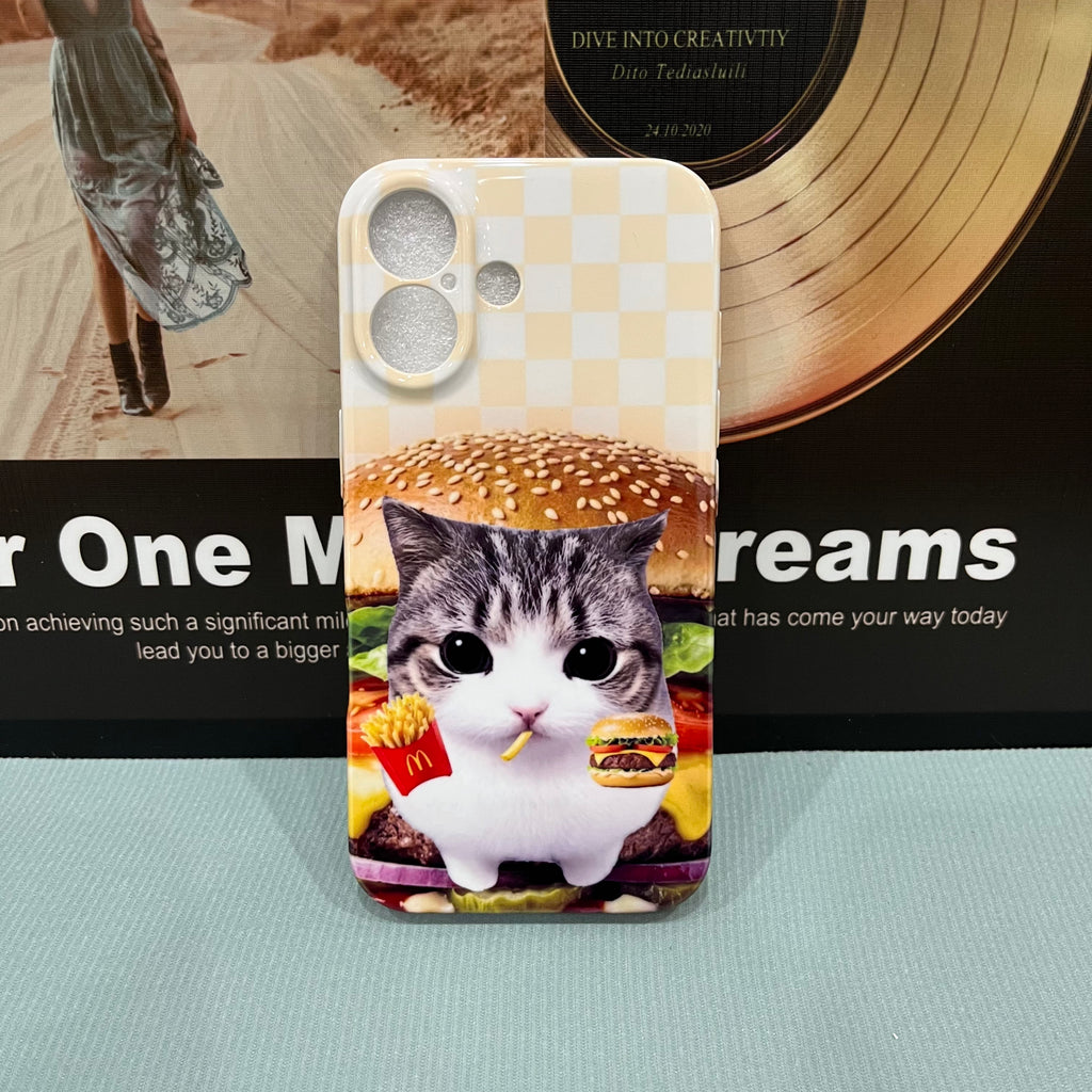 Crunchy Triangle Cat Series Phone Case