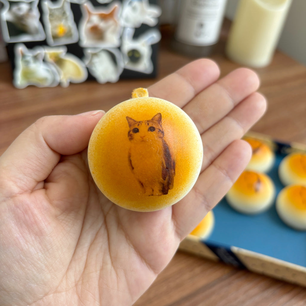 Meowl Mini Bread Squishy Keychain