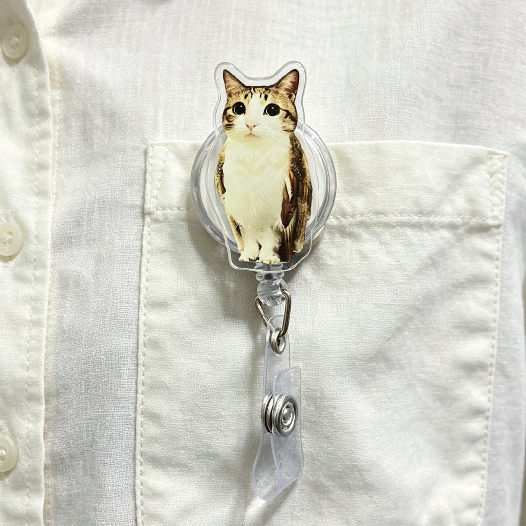meowl Retractable ID Badge Reel