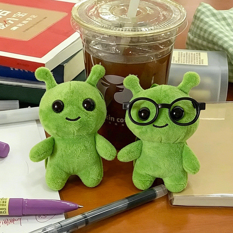 Cute Eyeglass Alien Plush Charm