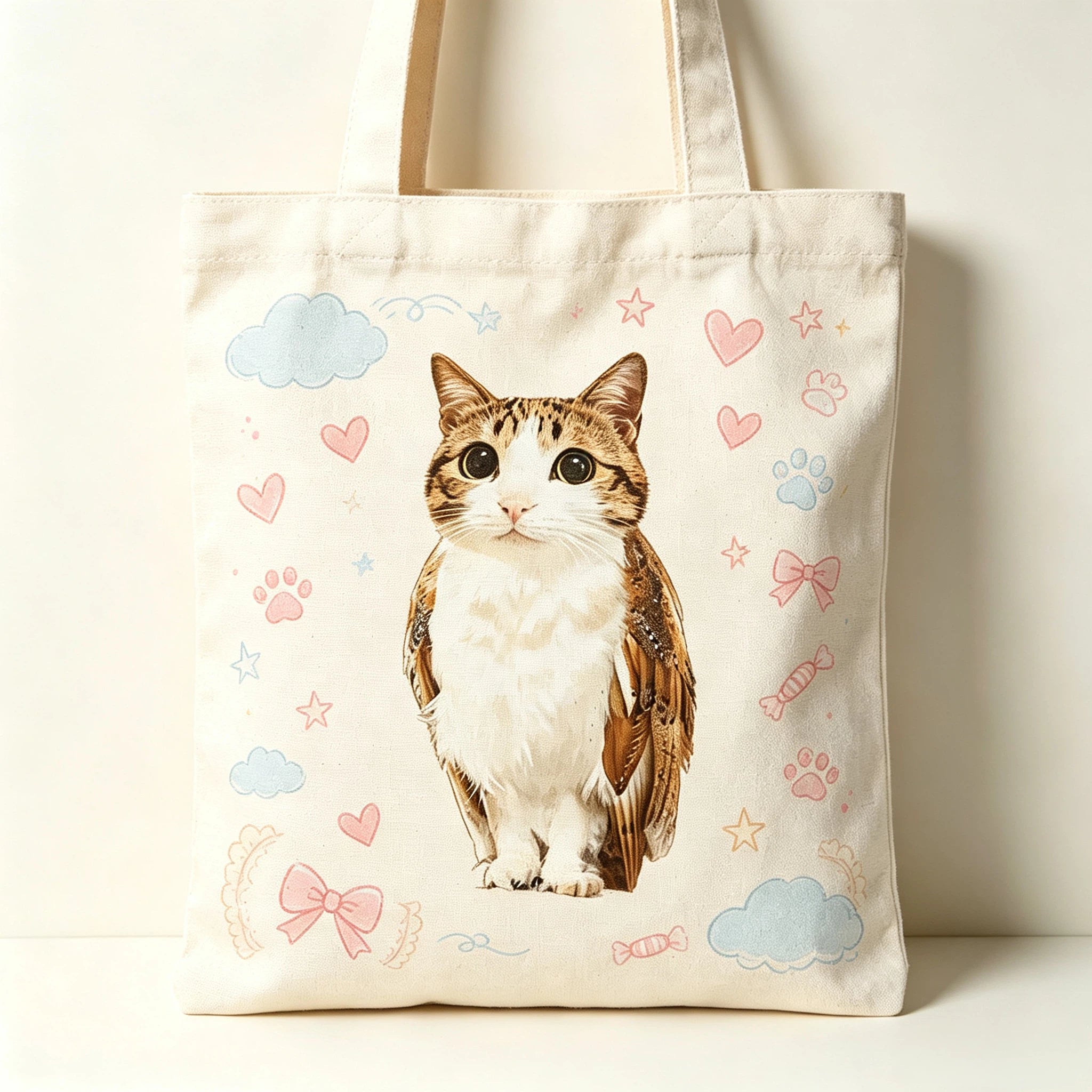 Meowl Canvas Tote Bag