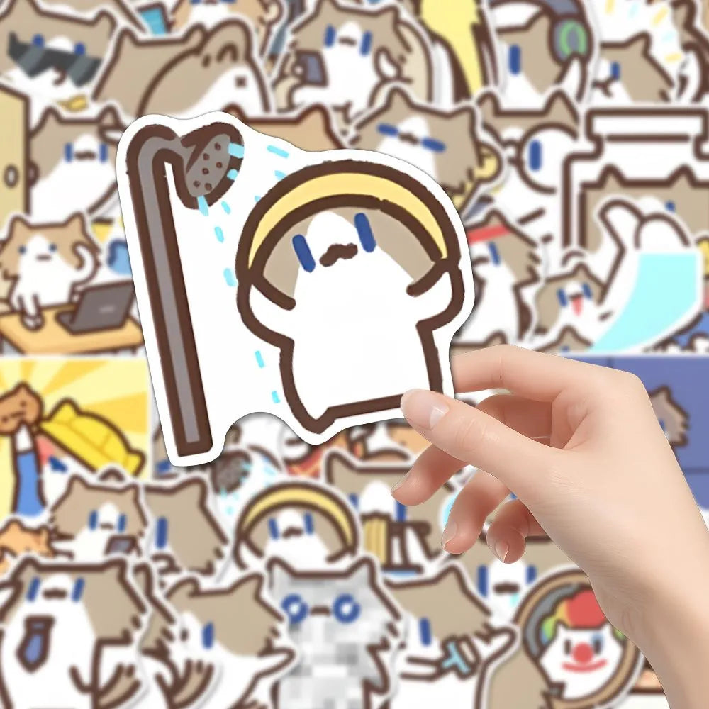 120 emojis stickers for 'Monthly Salary Cat'