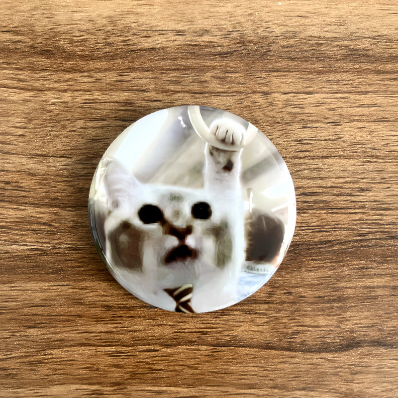 Drooling Kitten Badge