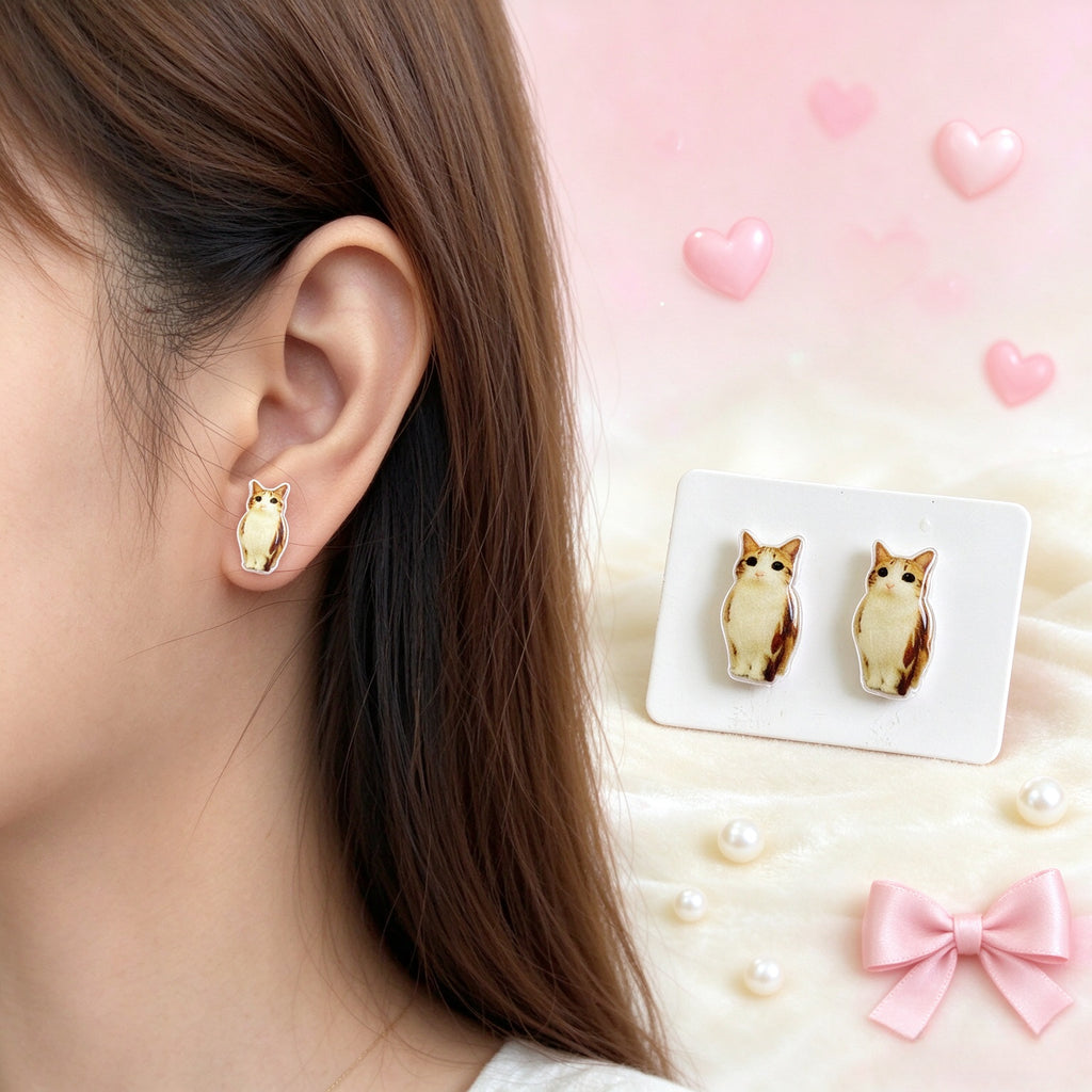 Meowl Cute Stud Earrings(925 Sterling Silver Posts)