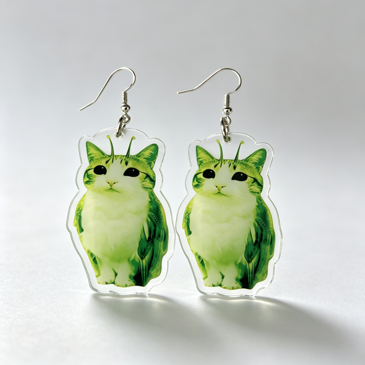 Meowl Acrylic Dangle Earrings