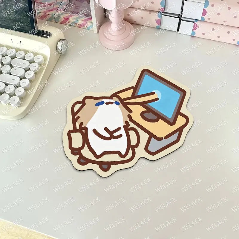 Monthly salary Cat Cute Cat Cartoon Diatom Mud Mouse Pad Dormitory Office Desk Dormitory Anti dirt and Anti slip Wrist Protection Desk Pad