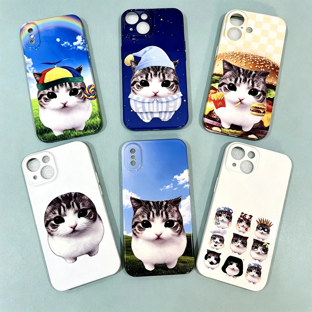 Crunchy Triangle Cat Series Phone Case