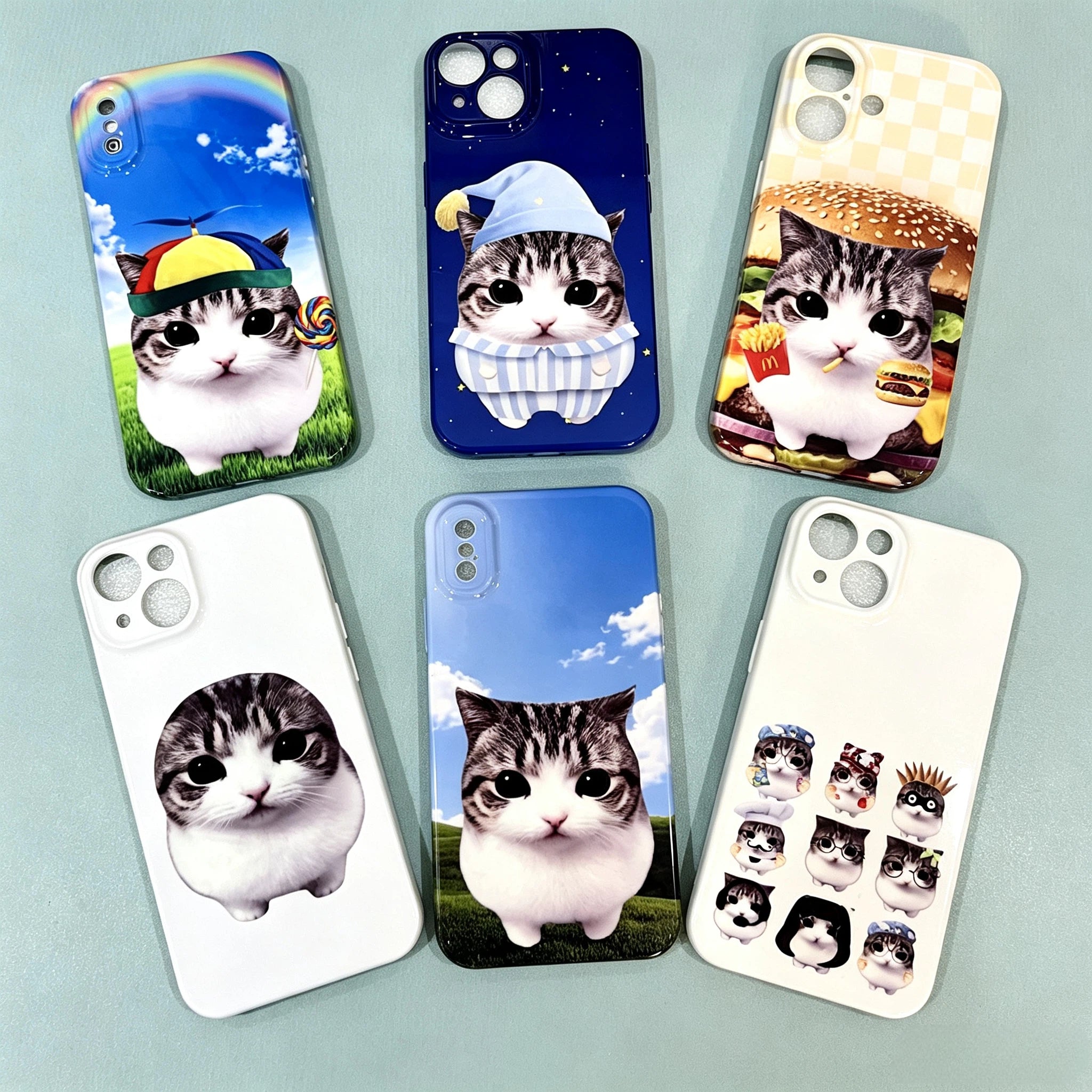 Crunchy Triangle Cat Series Phone Case