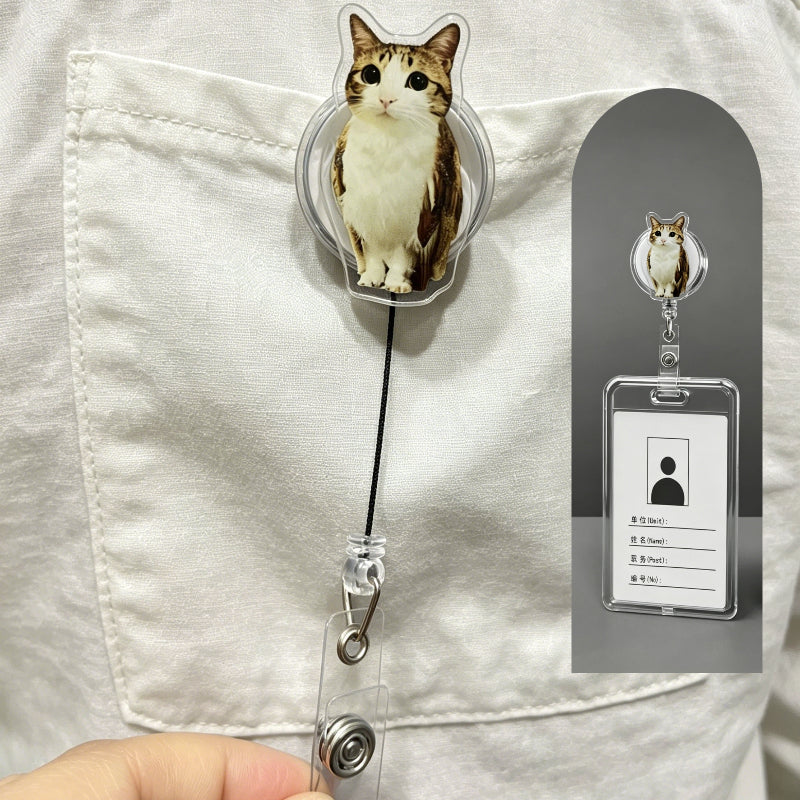 meowl Retractable ID Badge Reel