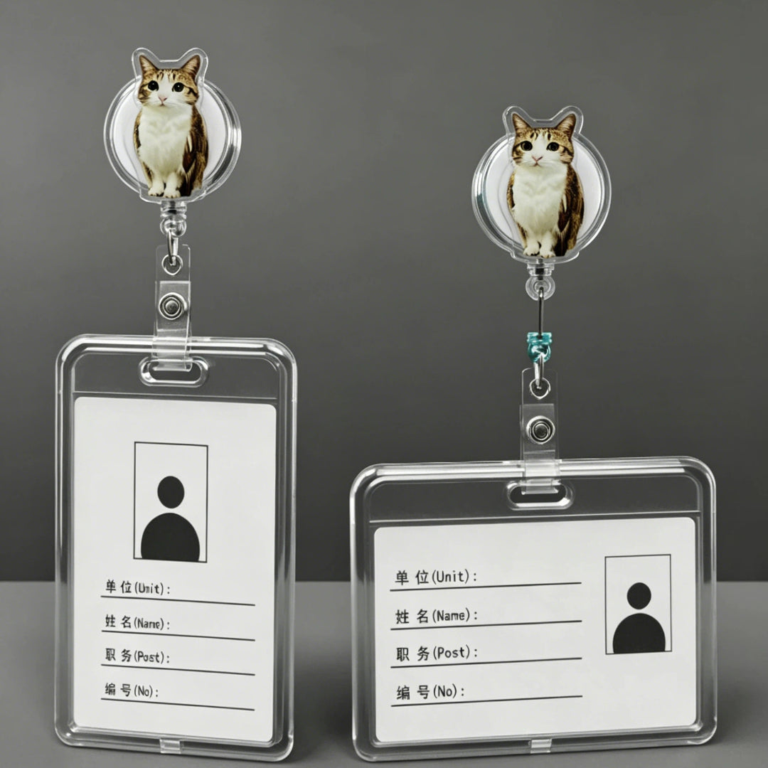 meowl Retractable ID Badge Reel