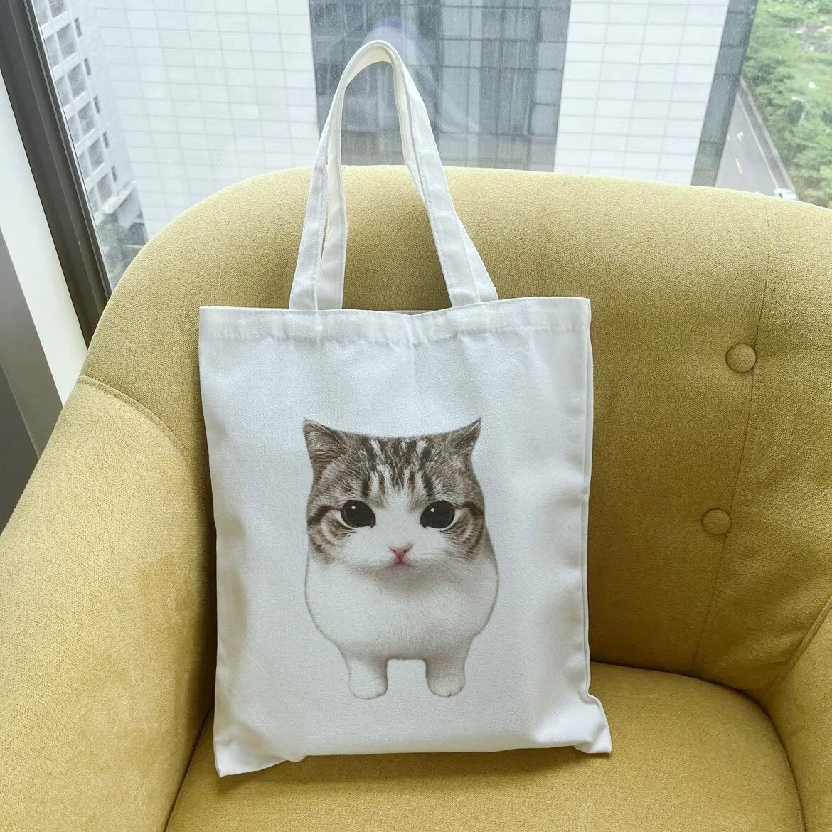 Meowl Canvas Tote Bag