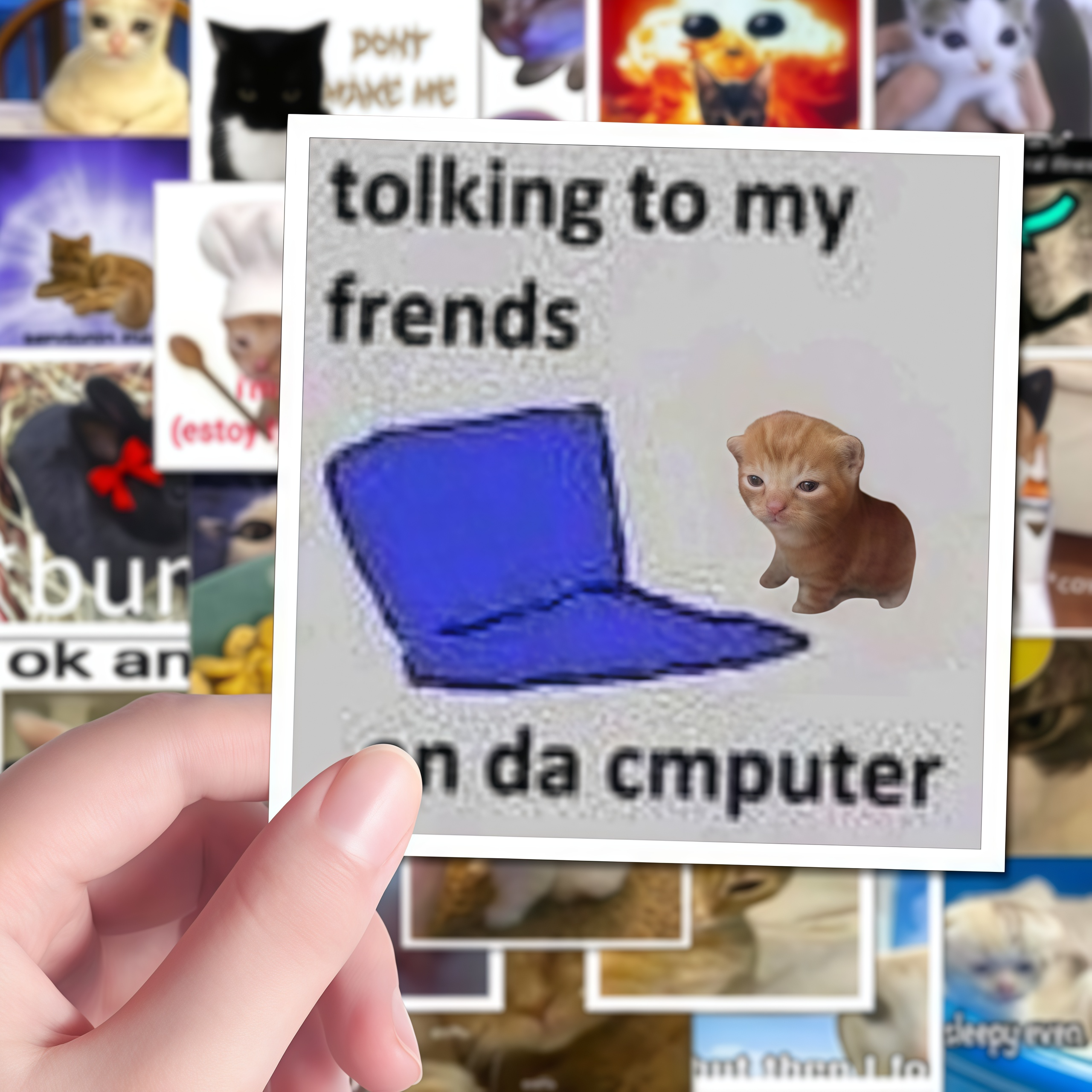 62 funny cat stickers