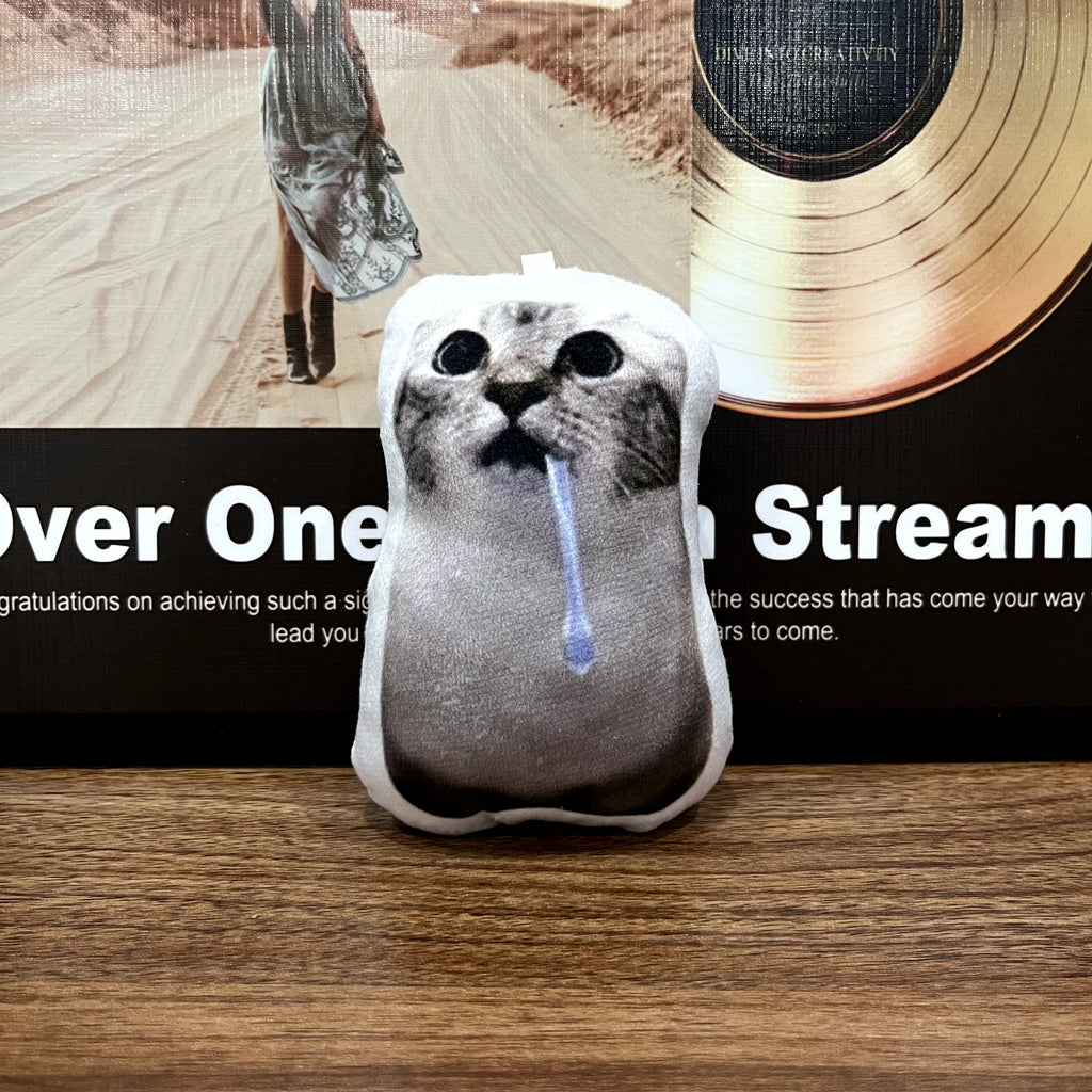Drooling Cat Plush Charm