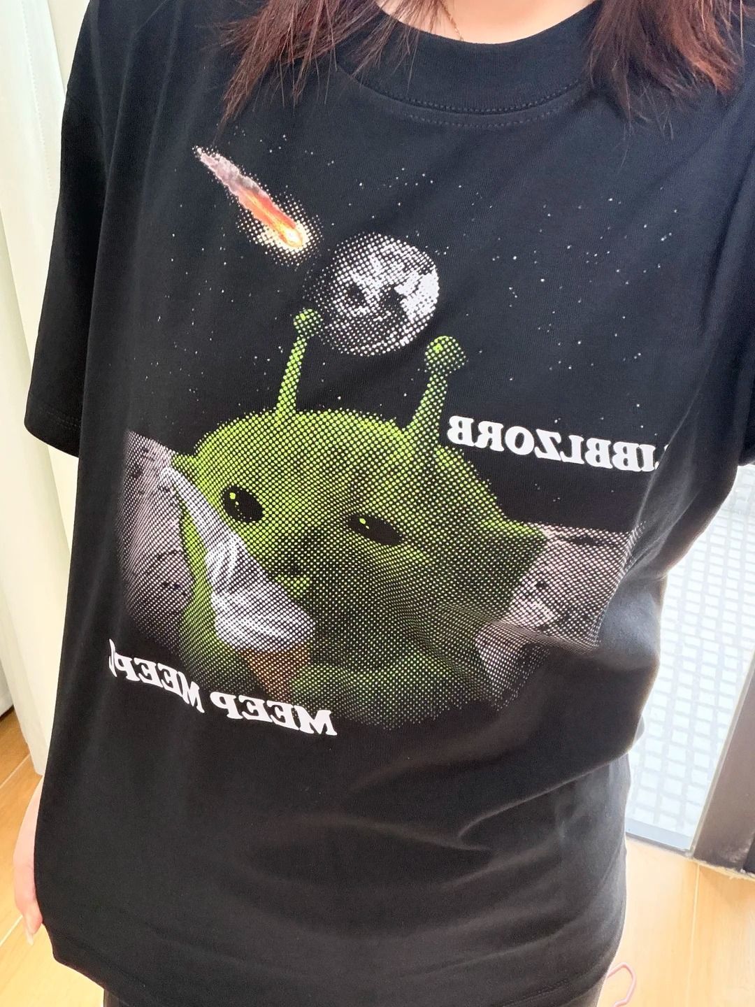 Alien Starry Print Short-Sleeve T-Shirt