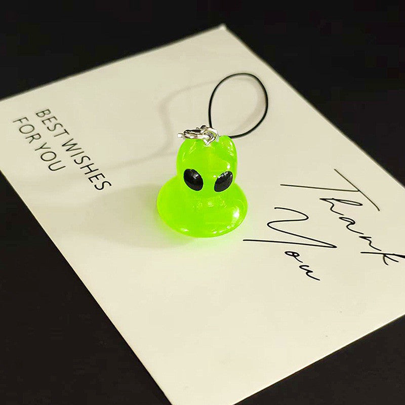 Luminous Alien Unique Phone Lanyard