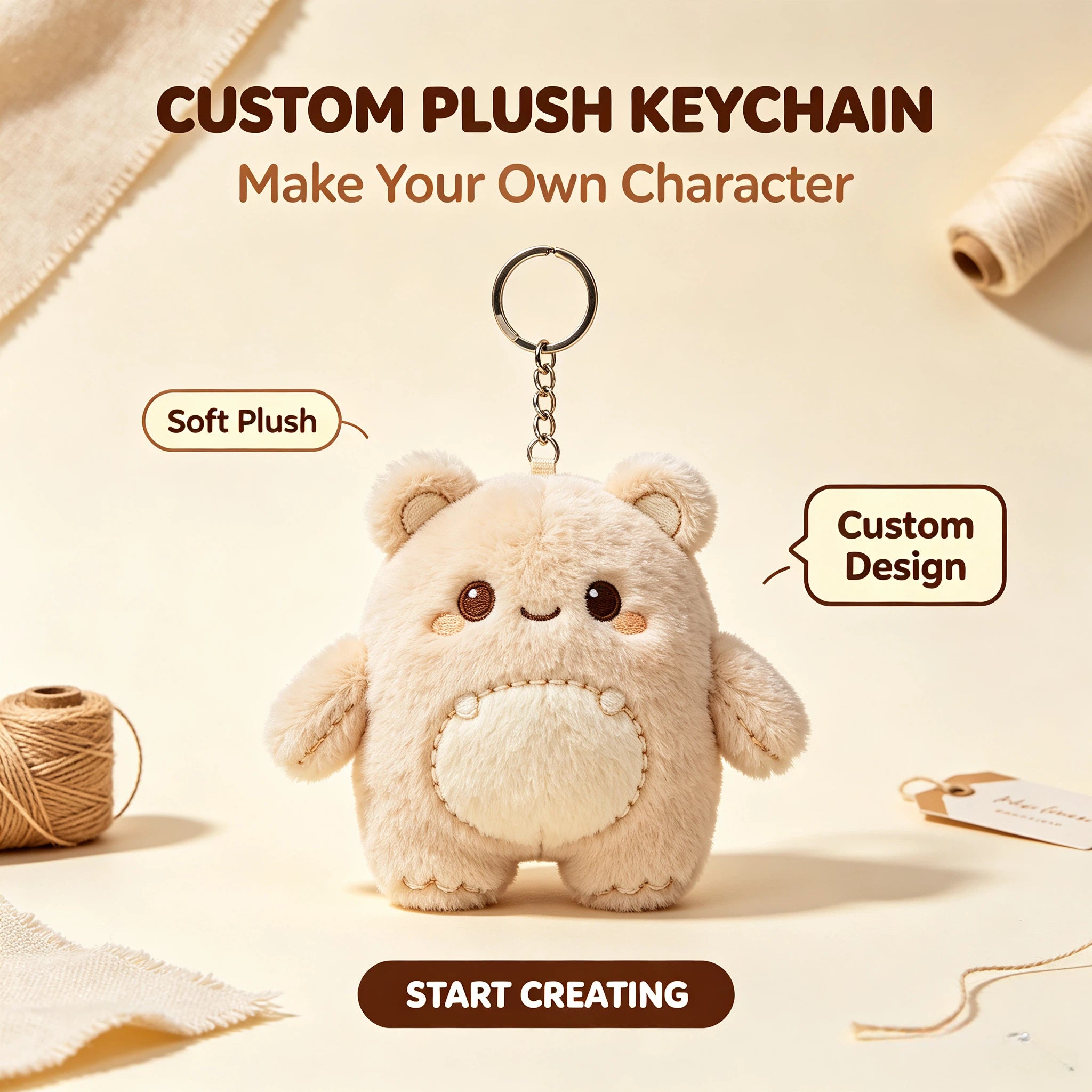 Custom Your Plush Keychain
