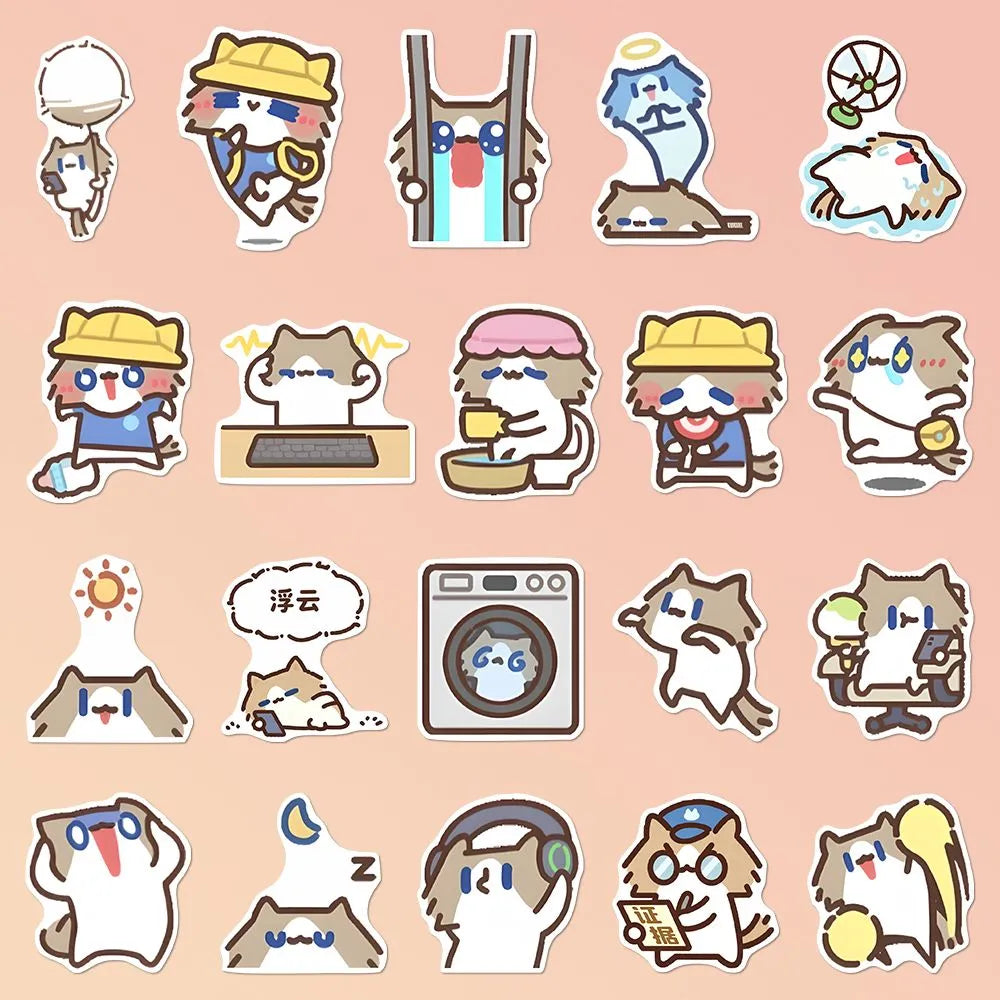 120 emojis stickers for 'Monthly Salary Cat'
