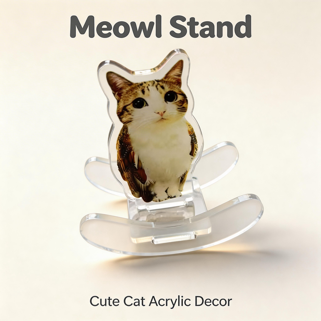 Meowl rocking ornament