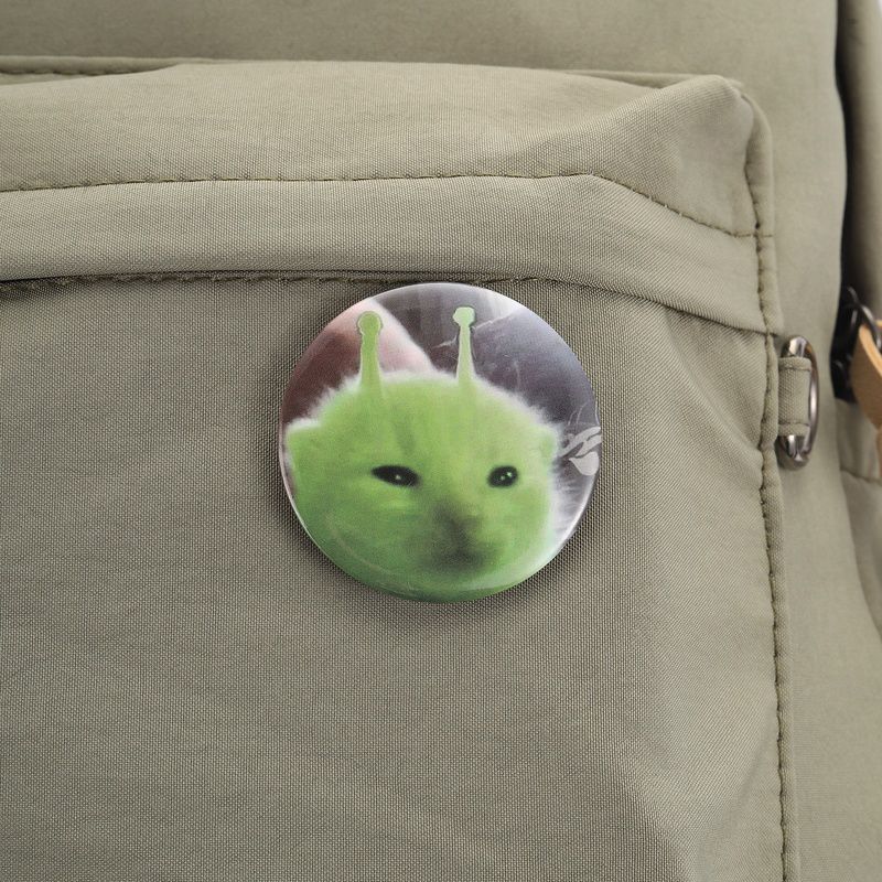 Alien Cat Badge