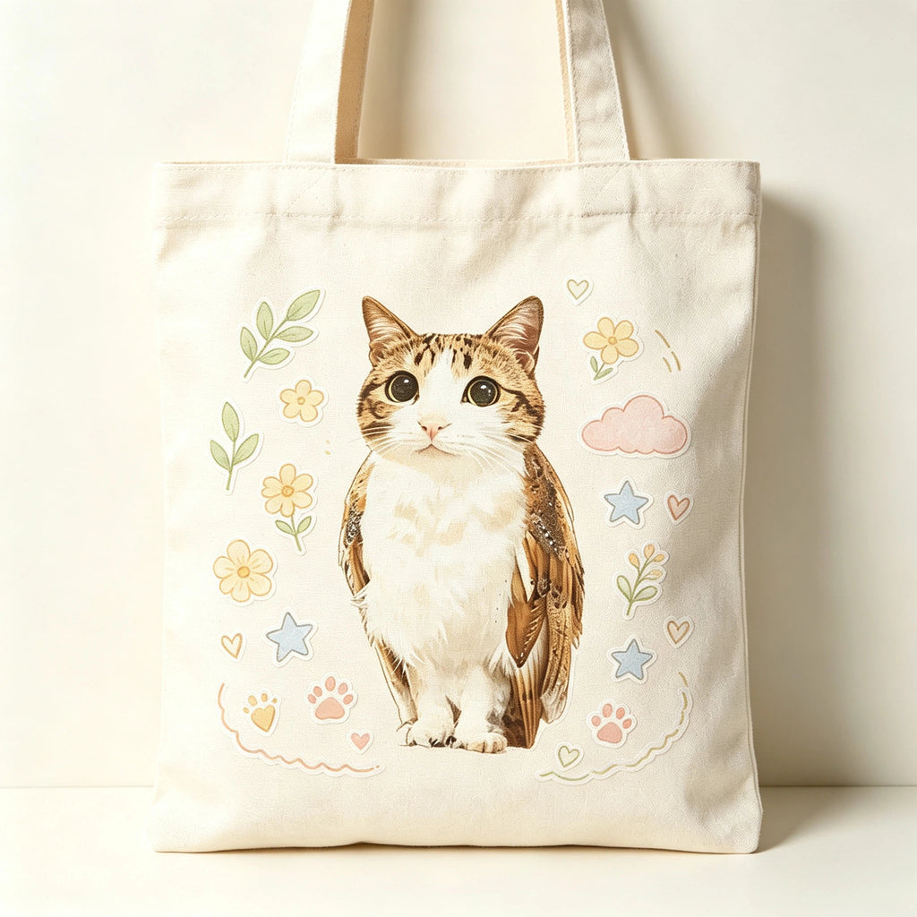 Meowl Canvas Tote Bag