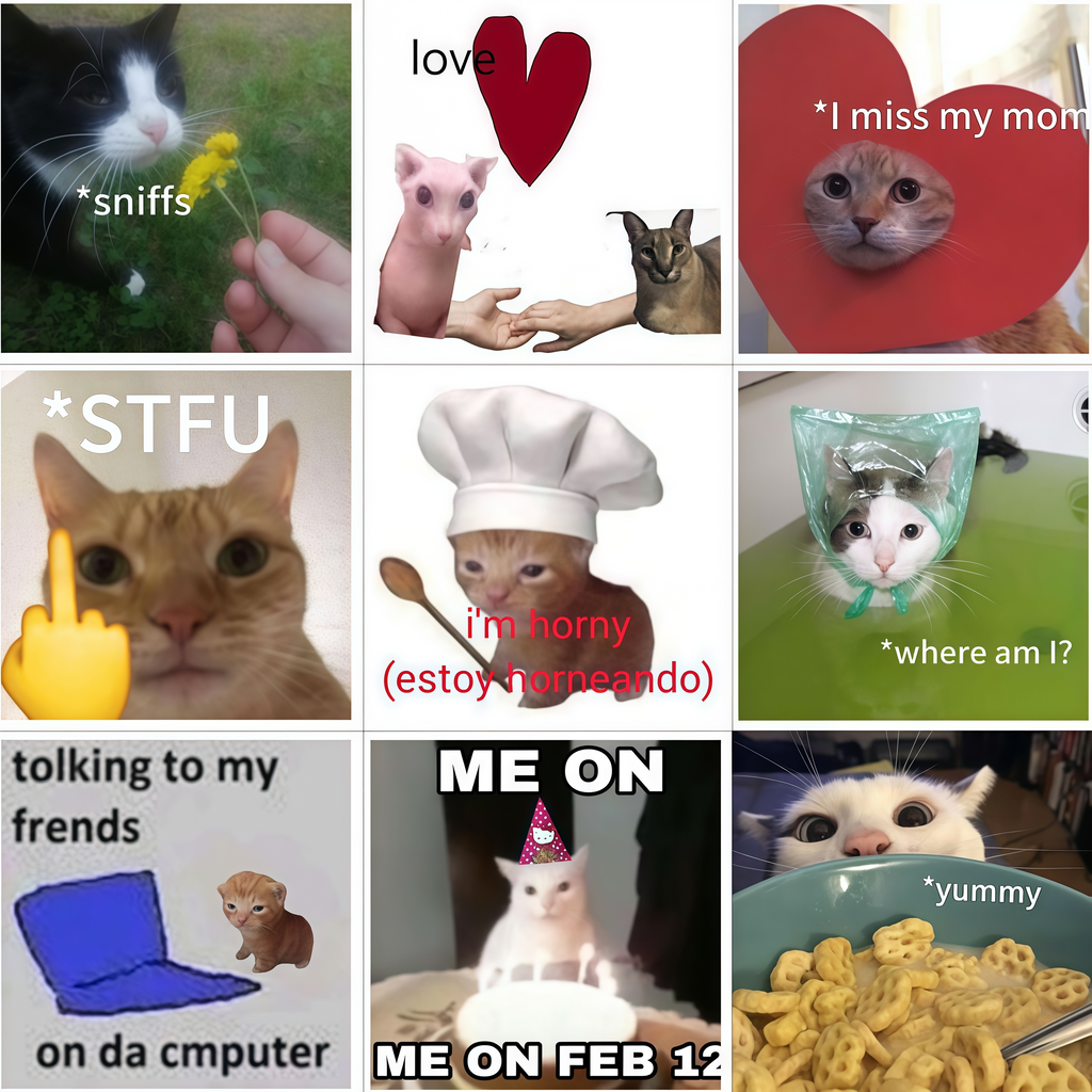 62 funny cat stickers