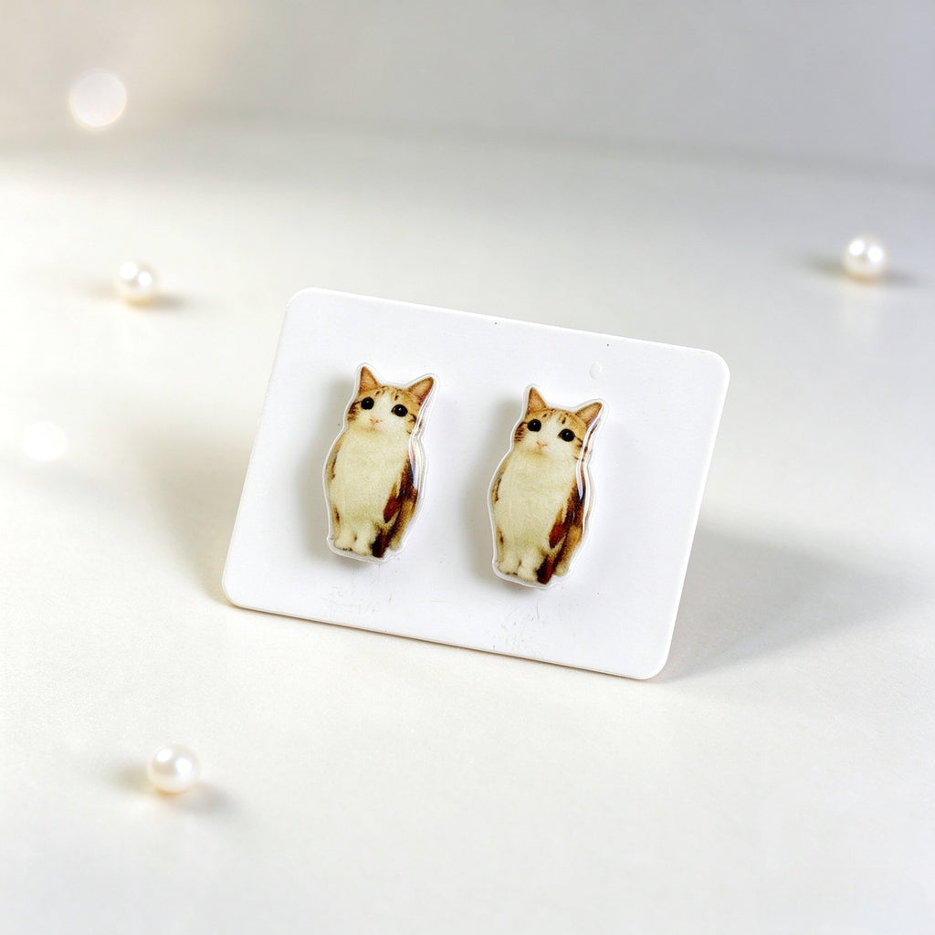 Meowl Cute Stud Earrings(925 Sterling Silver Posts)