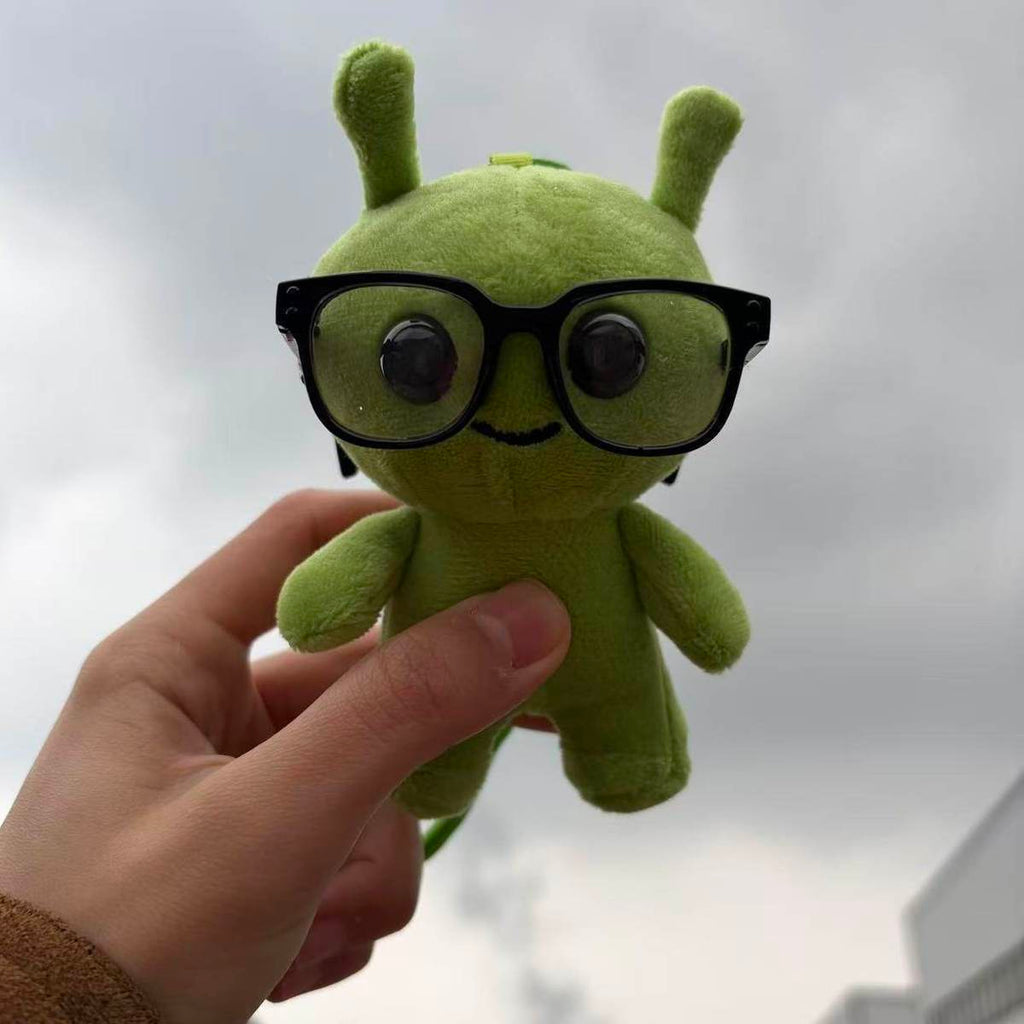 Cute Eyeglass Alien Plush Charm