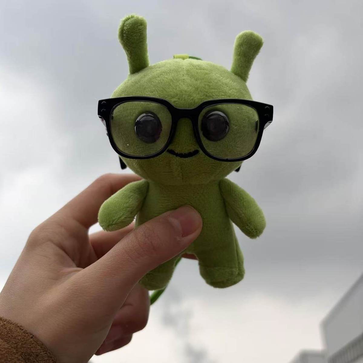Cute Eyeglass Alien Plush Charm