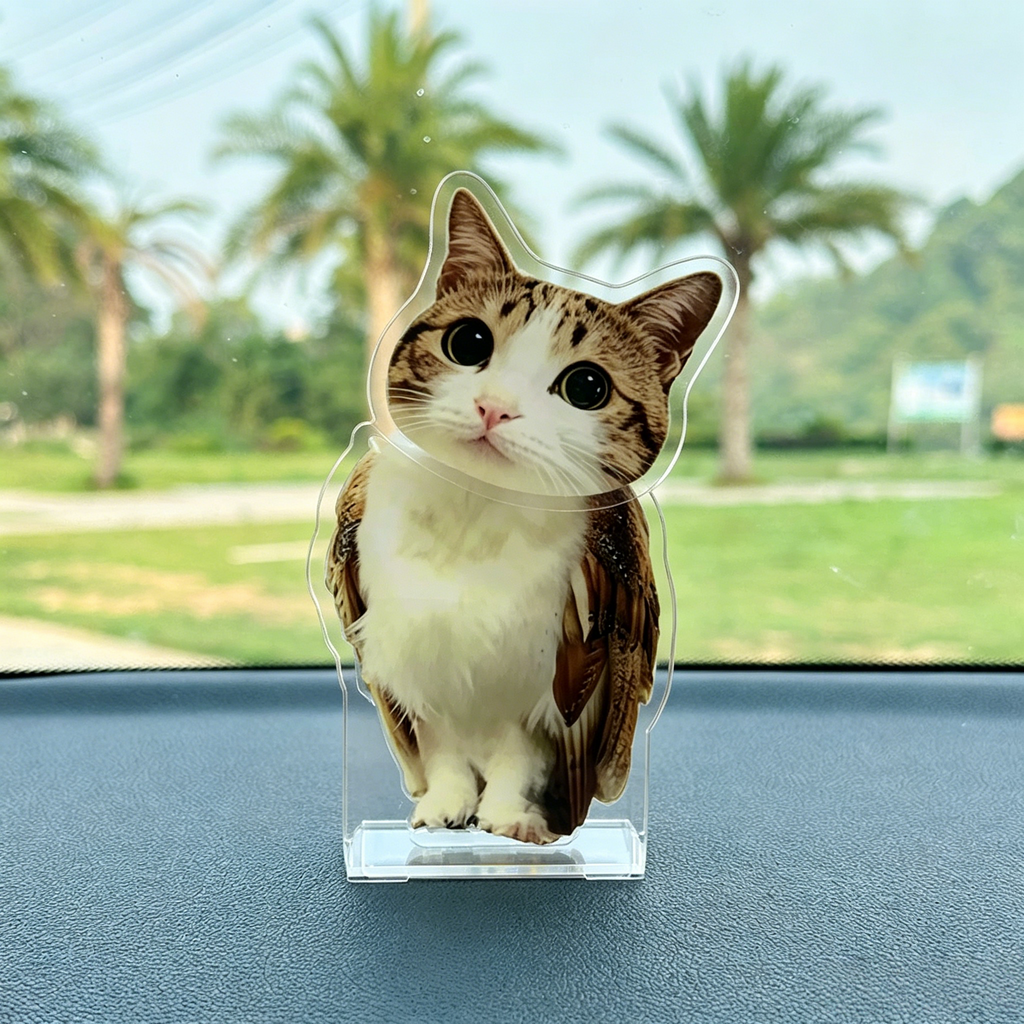 Meowl Shaking Head Ornament