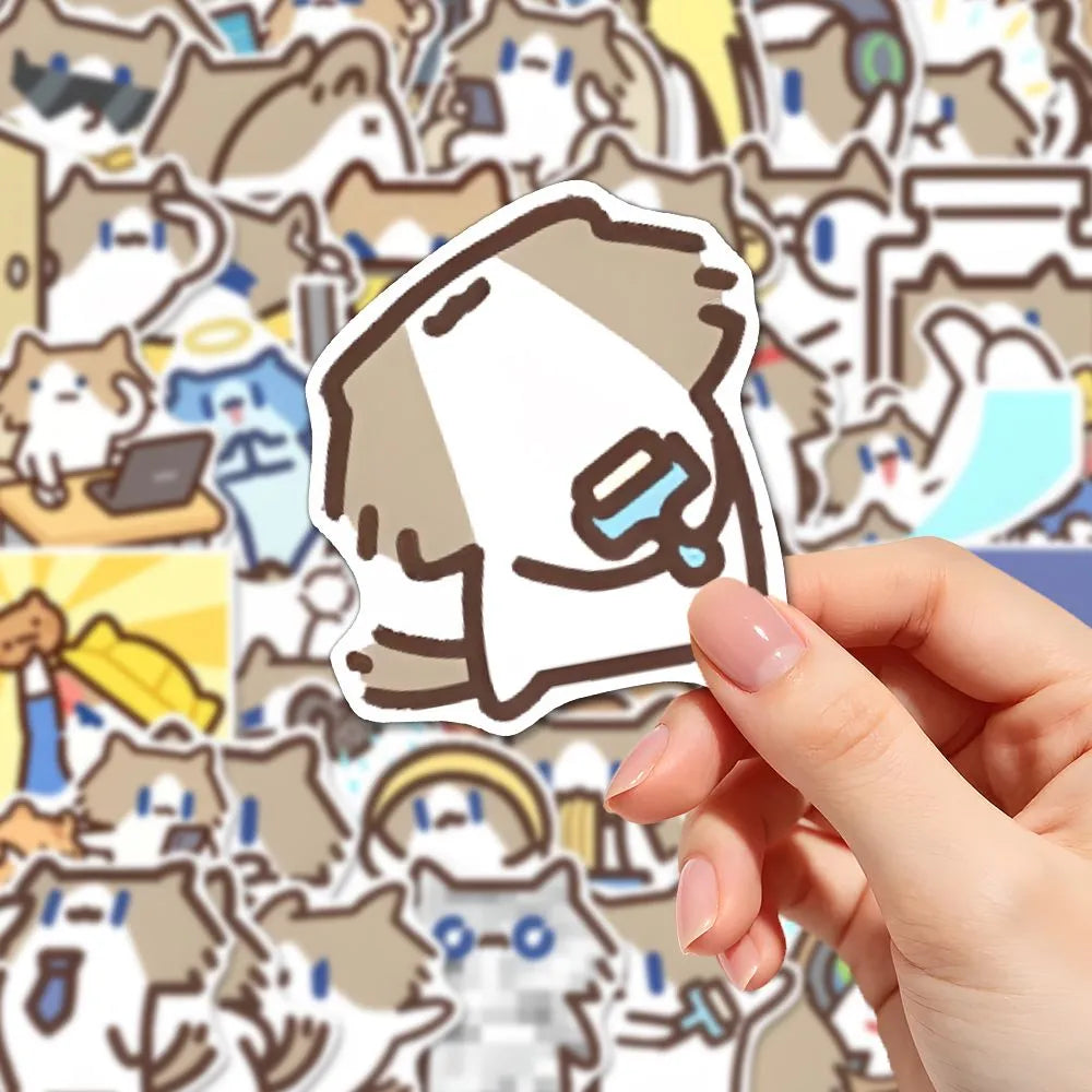 120 emojis stickers for 'Monthly Salary Cat'