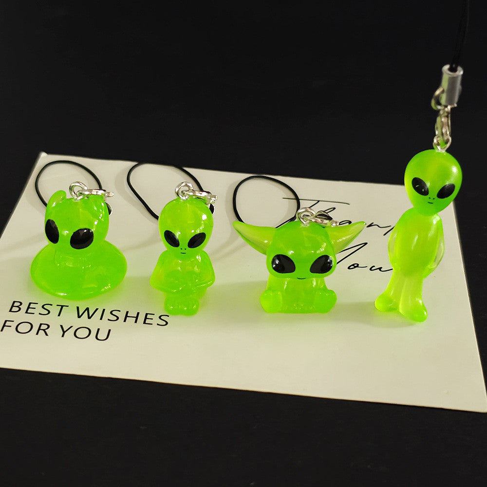 Luminous Alien Unique Phone Lanyard