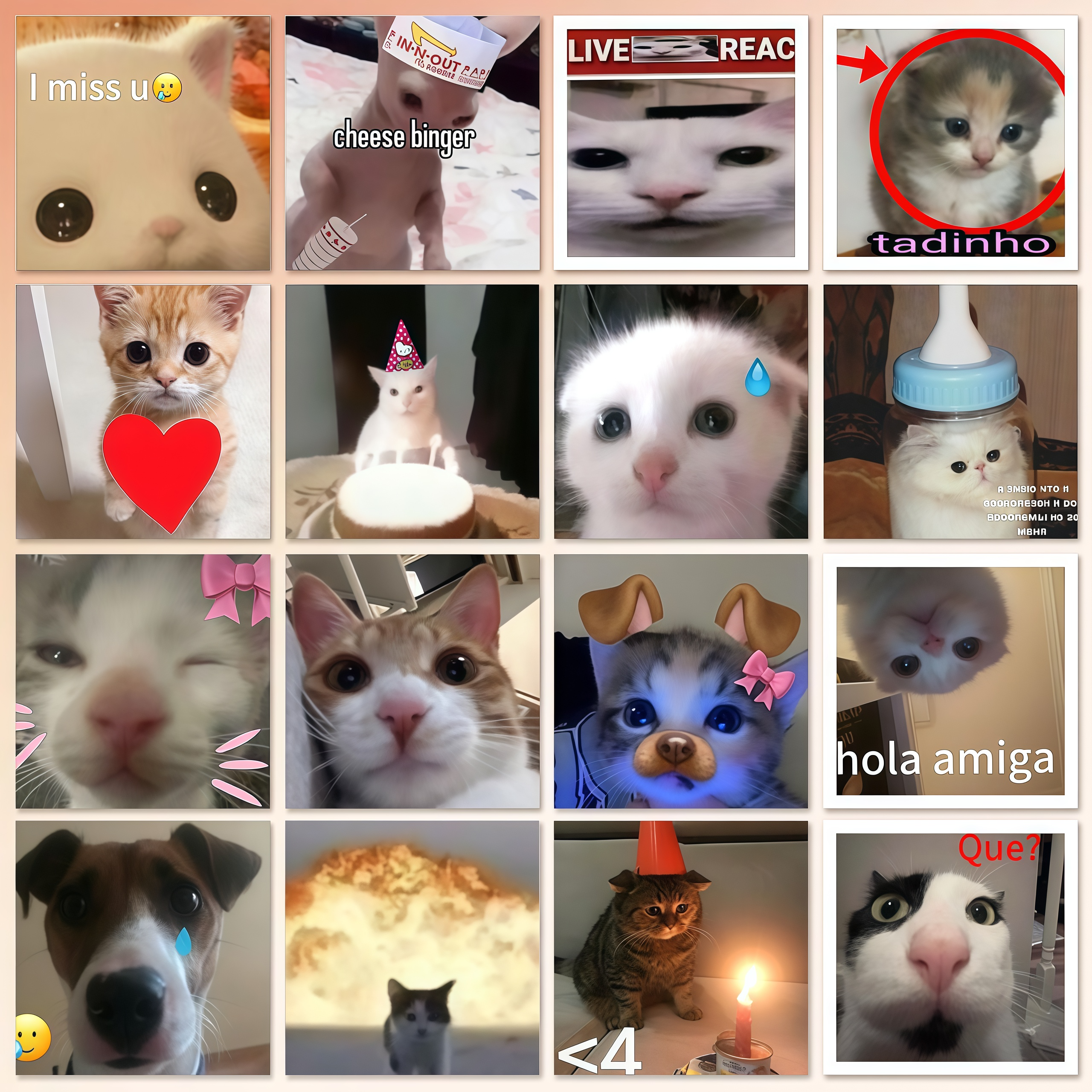 62 funny cat stickers