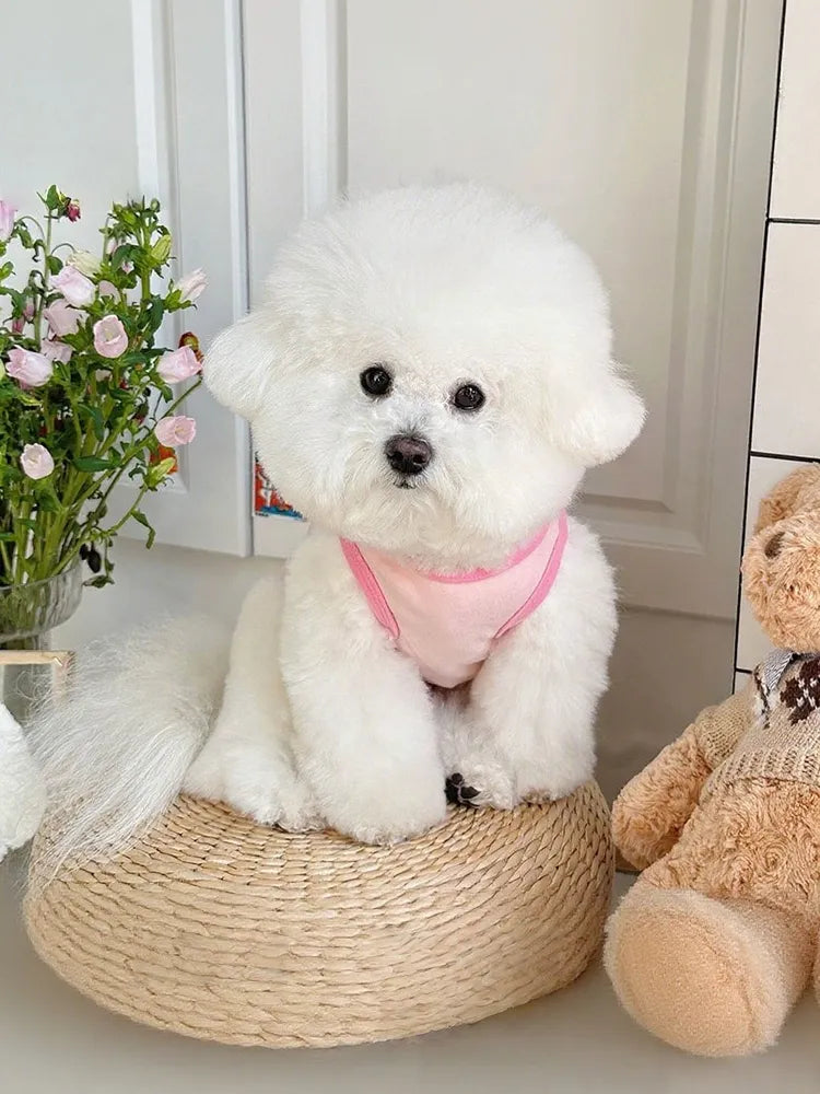 Cute Pink Pig Sling Dog Vest, Soft Cotton Thin Pet Summer Sleeveless Clothes Specially for French Bulldog, S/M/L Sizes Only