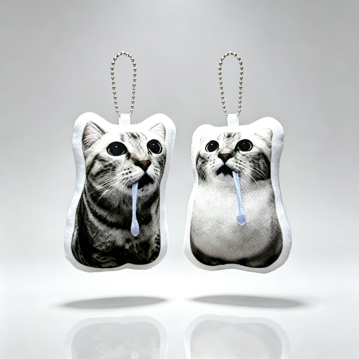 Drooling Cat Plush Charm