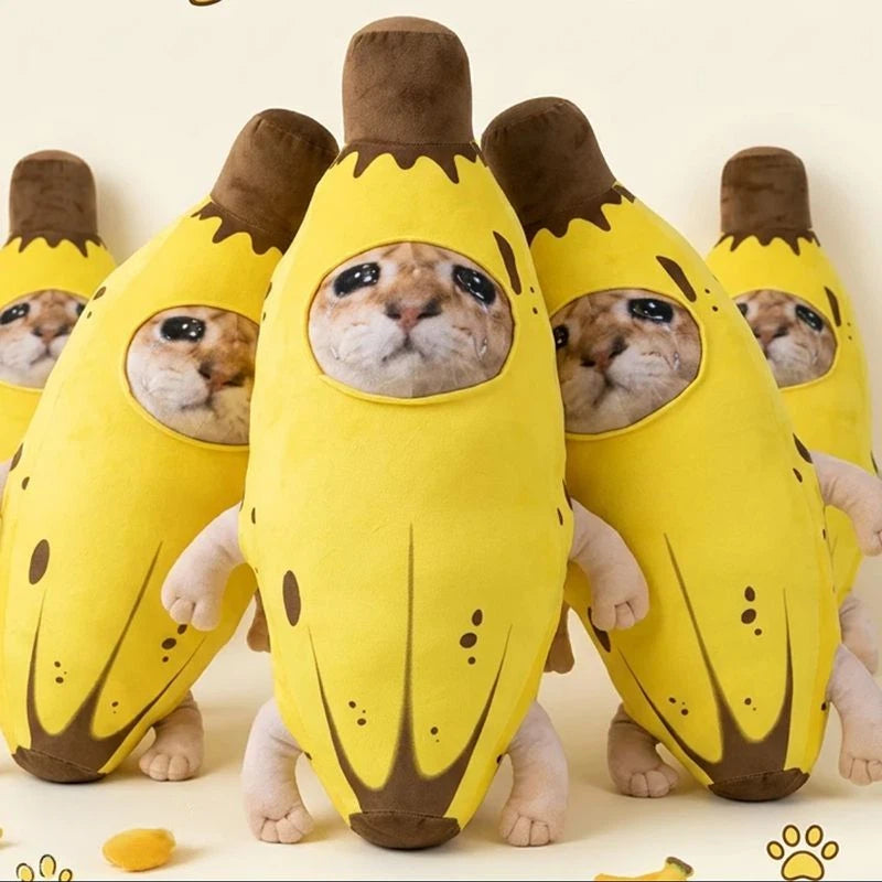 Banana Cat Plush Pillow