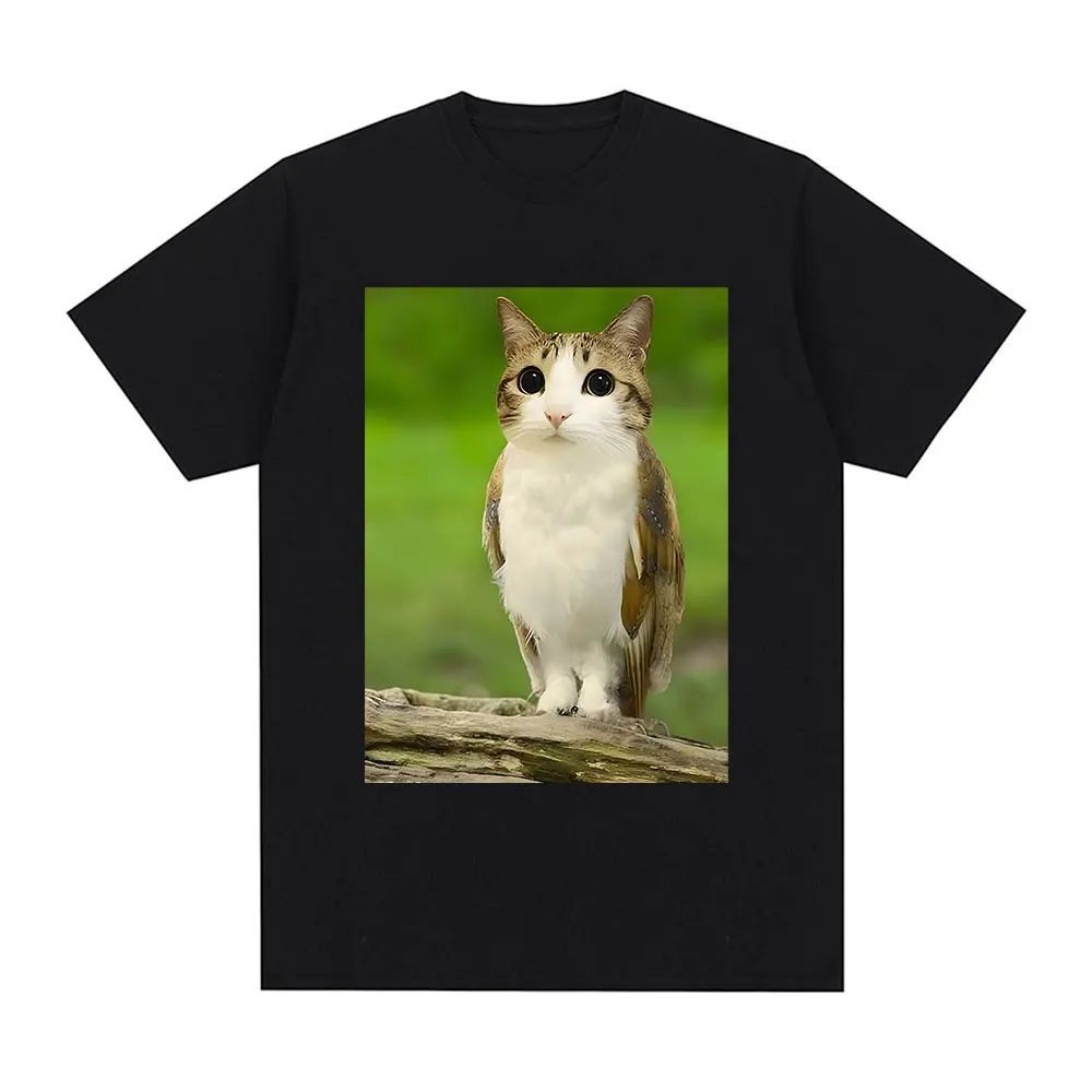Meowl Graphic Print T-shirt