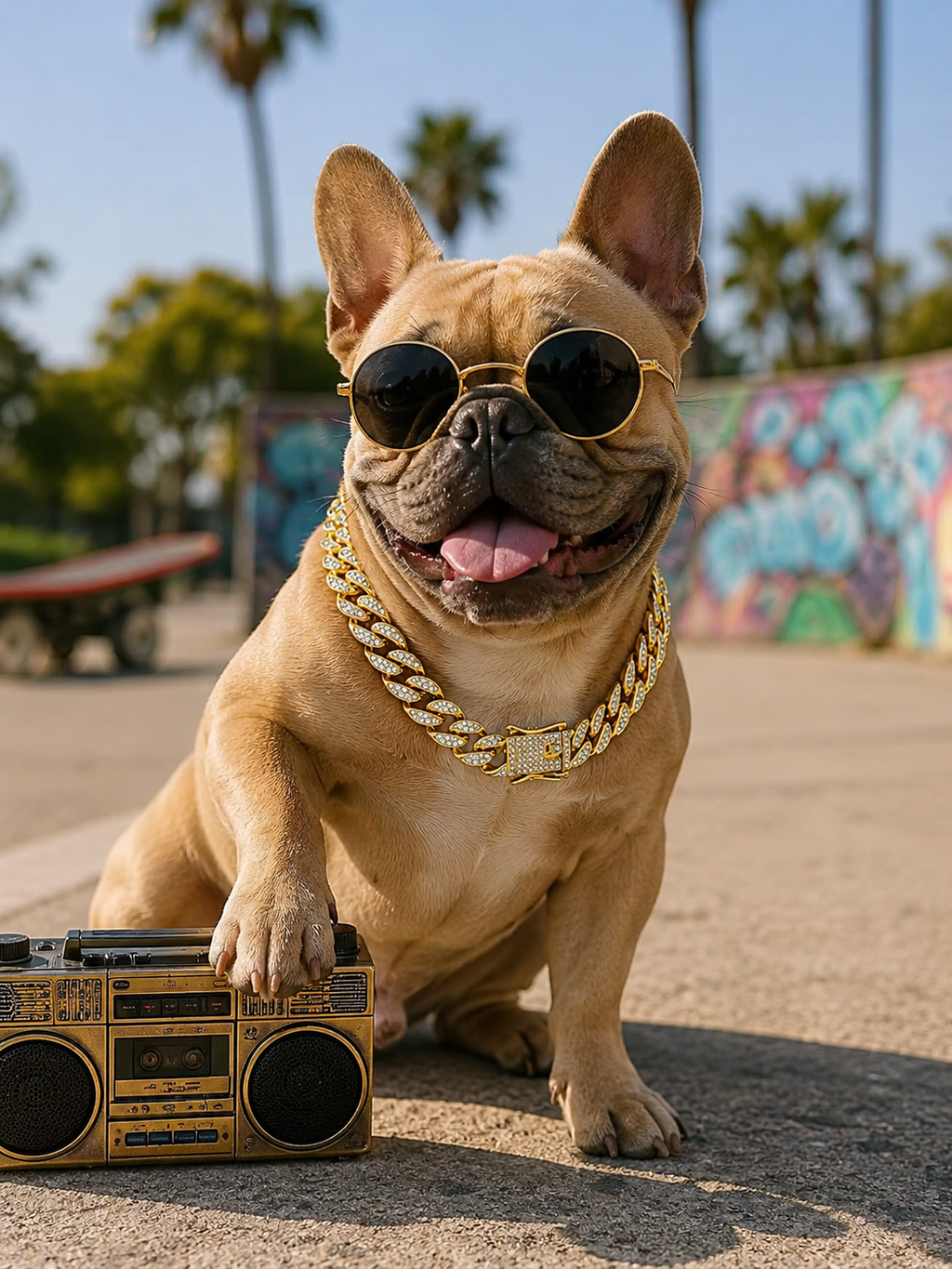 Iced Out Gold Cuban Link Pet Chain, Bling Rhinestone Dog Necklace, Hip Hop Style Puppy Jewelry Accessory for Photoshoot Party