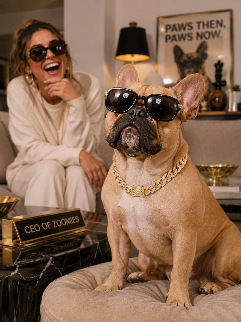Rhinestone Gold Cuban Link Pet Necklace, Hip Hop Bling Dog Chain, Adjustable Sparkly Puppy Jewelry for Party Photoshoot
