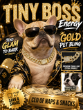 Rhinestone Gold Cuban Link Pet Necklace, Hip Hop Bling Dog Chain, Adjustable Sparkly Puppy Jewelry for Party Photoshoot