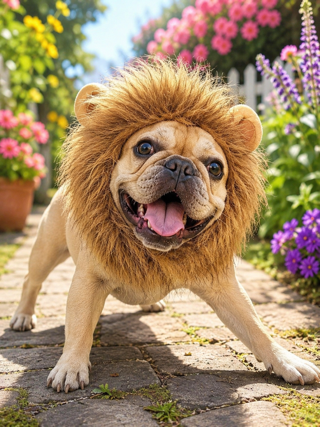 Pet Lion Mane Wig, Cute Lion Head Costume for Dogs Cats Funny Cosplay Party Photo Props