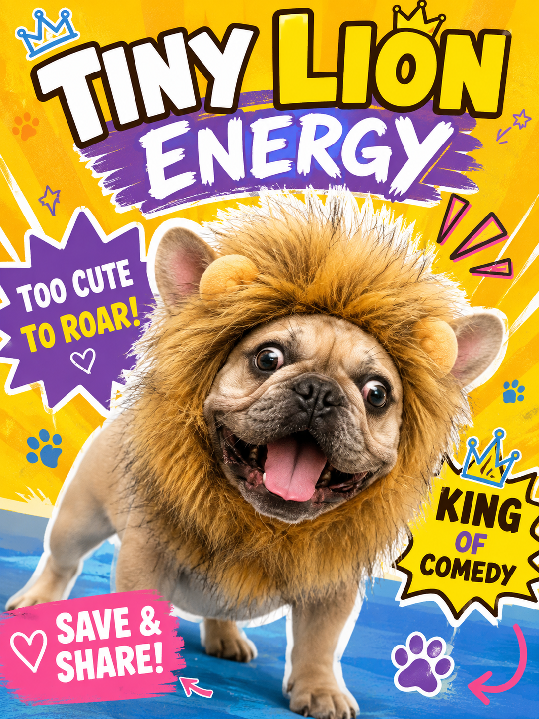 Pet Lion Mane Wig, Cute Lion Head Costume for Dogs Cats Funny Cosplay Party Photo Props