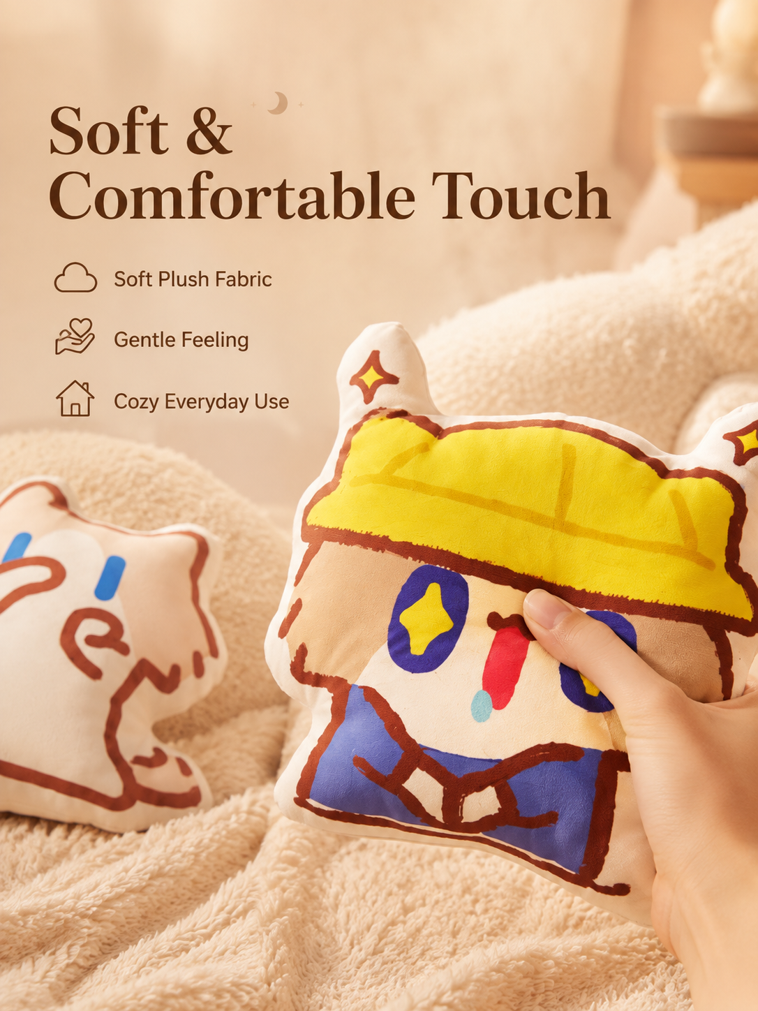 Cute Monthly Salary Cat Plush Pillow, Kawaii Cartoon Cat Stuffed Doll, Soft Throw Cushion Waist Support Plush Toy, Lovely Cat Character Decor Gift