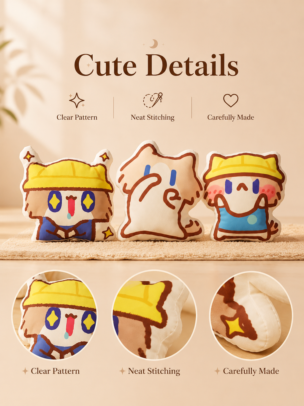 Cute Monthly Salary Cat Plush Pillow, Kawaii Cartoon Cat Stuffed Doll, Soft Throw Cushion Waist Support Plush Toy, Lovely Cat Character Decor Gift